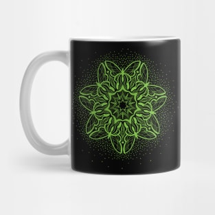 Symmetric Butterflies - Mandala Design - gn Mug